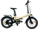 Vélo Pliant Électrique NOMAD 500Wh – Autonomie 120 km – Moteur Aikema 50 Nm – Freins Hydrauliques – 20’’ – Couleur Champagne (2024)